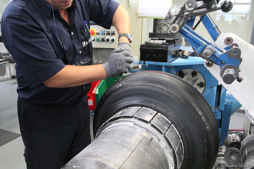 Fabrication du pneu michelin